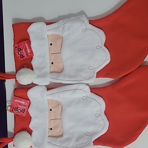 2  Red Christmas holidaySanta Stocking